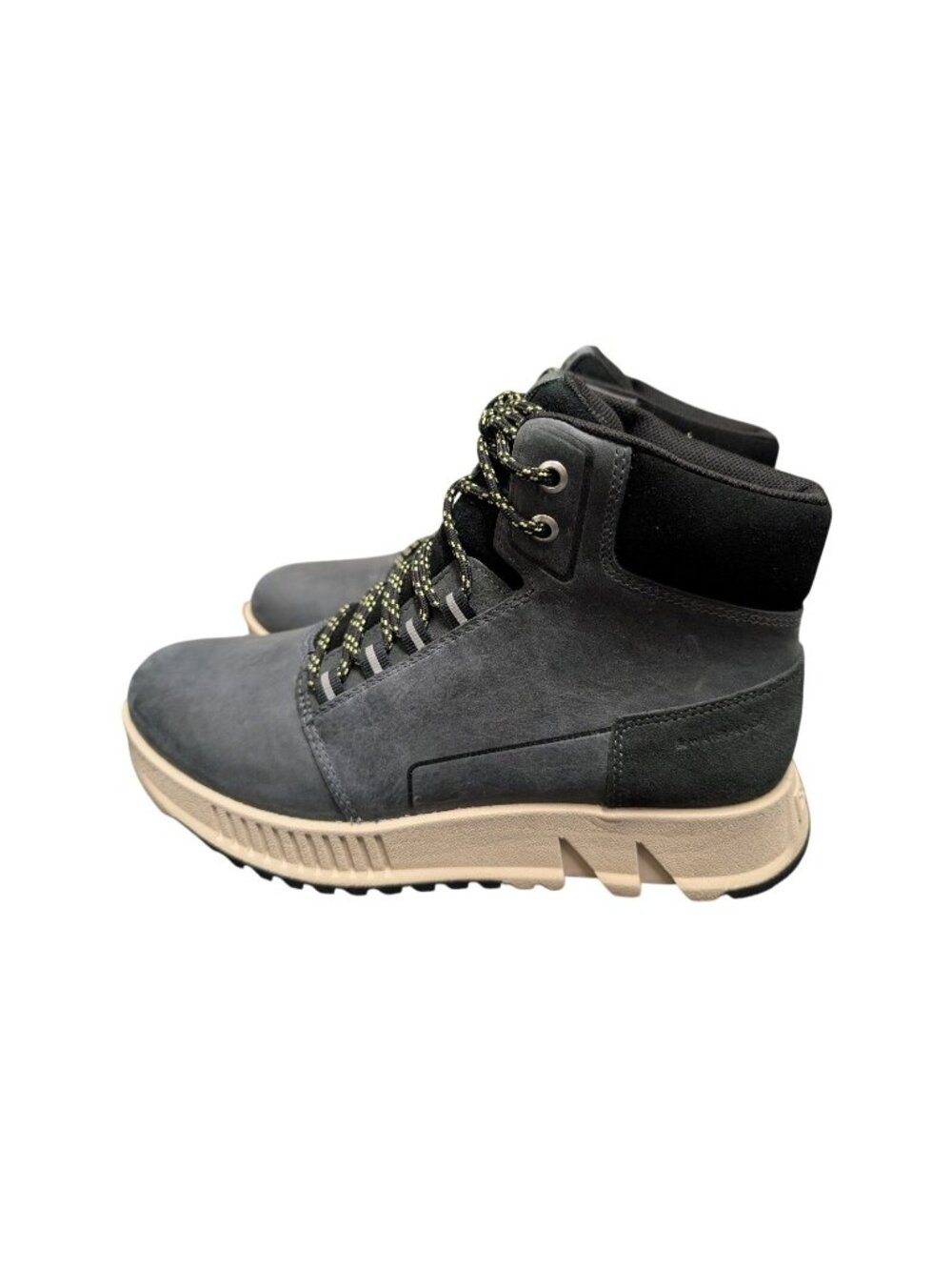 Sorel Mac Hill Lite Mid WP Black Leather Waterproof Boots Men's Size 8 New